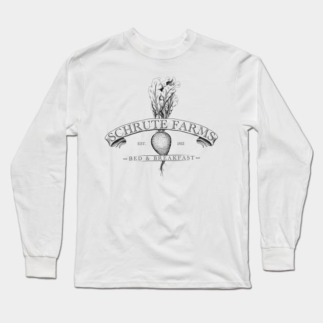 Schrute Farms Long Sleeve T-Shirt by mattleckie